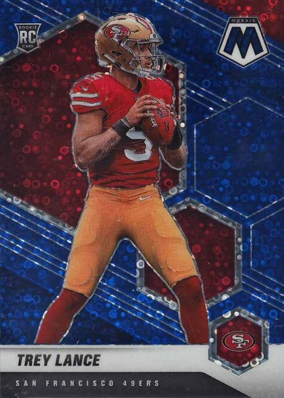 2021 Panini Mosaic Trey Lance #303 Football Card