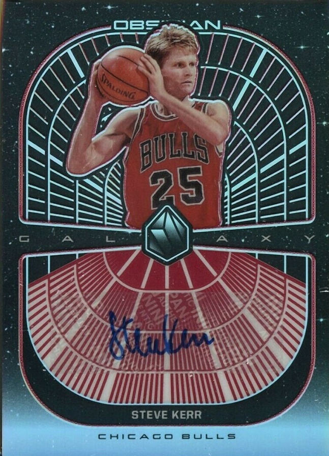 2019 Panini Obsidian Galaxy Autographs Steve Kerr #GASKR Basketball Card