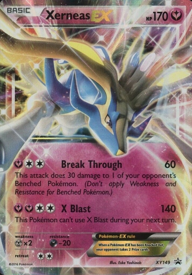 2016 Pokemon XY Black Star Promo Xerneas EX-Holo #XY149 TCG Card