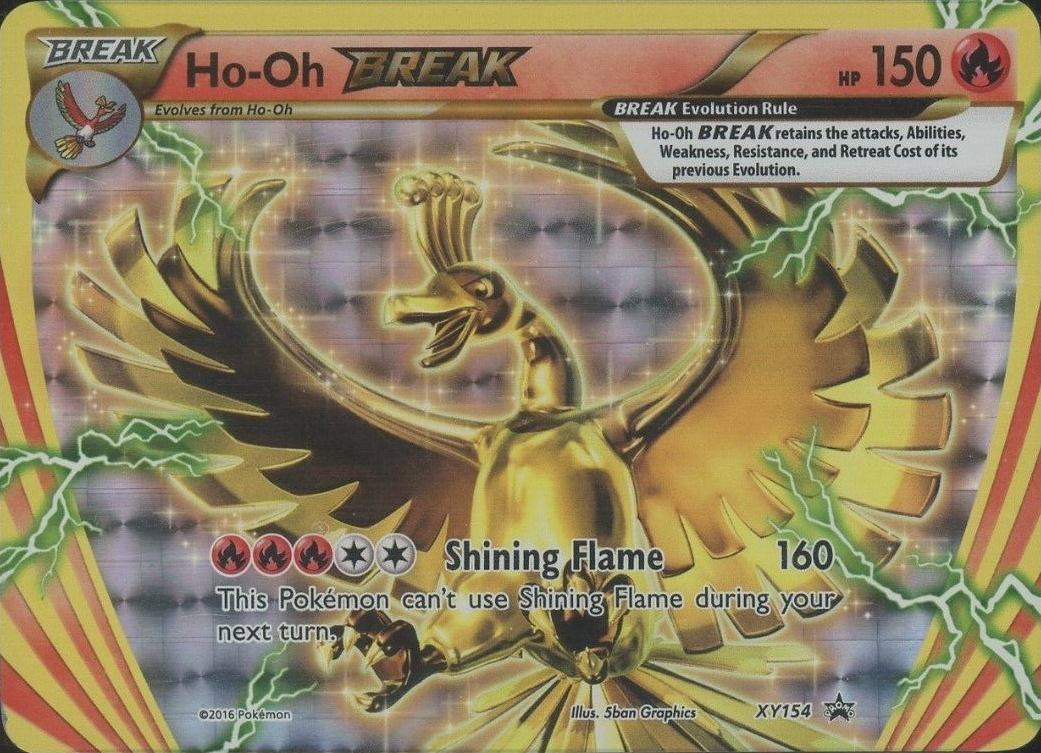 2016 Pokemon XY Black Star Promo HO-Oh Break #XY154 TCG Card