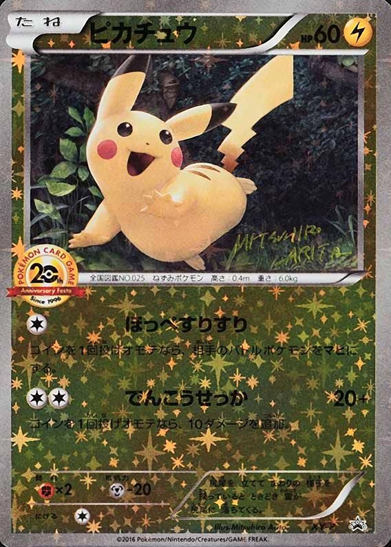 2016 Pokemon Japanese XY Promo Pikachu-Holo #XY-P TCG Card