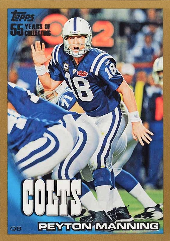 2010 Topps Peyton Manning #1 Football Card