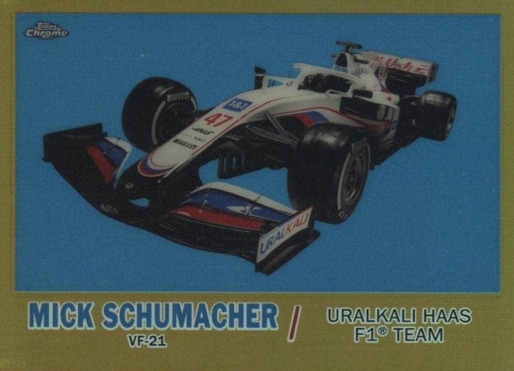 2021 Topps Chrome Formula 1 1961 Topps Sports Cars Mick Schumacher #T61MS Other Sports Card