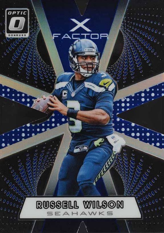 2016 Panini Donruss Optic X-Factor Russell Wilson #18 Football Card