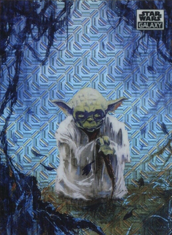 2021 Topps Chrome Star Wars Galaxy Yoda on Dagobah #44 Non-Sports Card