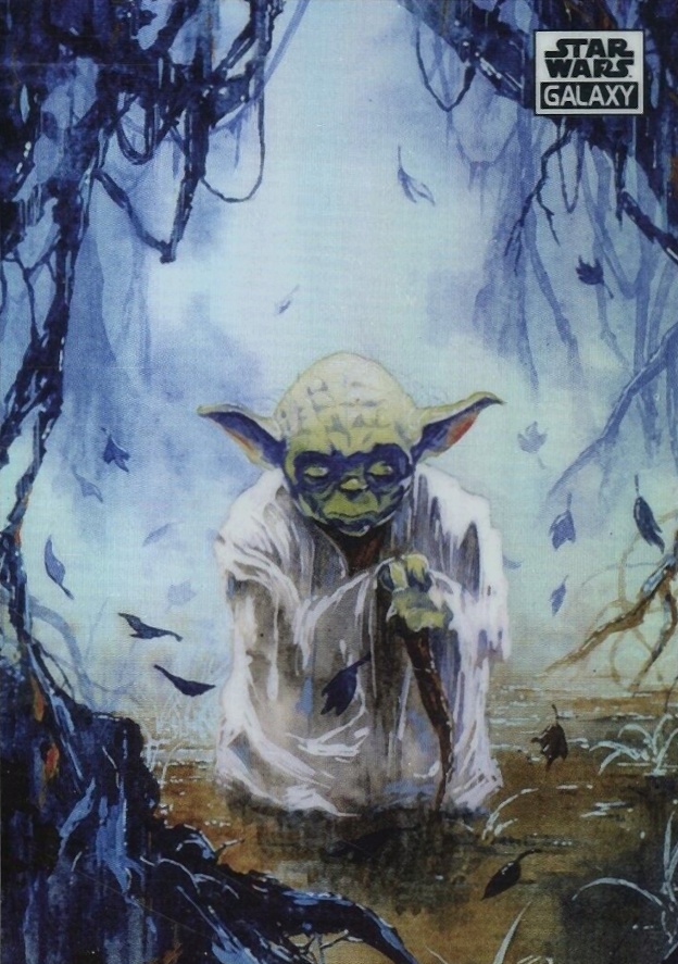 2021 Topps Chrome Star Wars Galaxy Yoda on Dagobah #44 Non-Sports Card