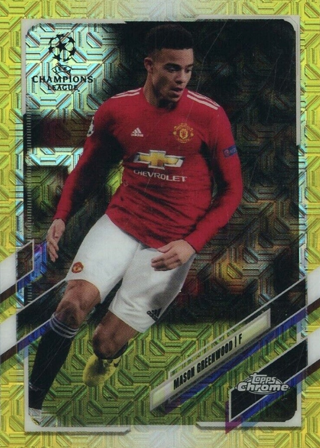 2020 Topps UEFA Champions League Japan Edition Mason Greenwood #17 Soccer Card