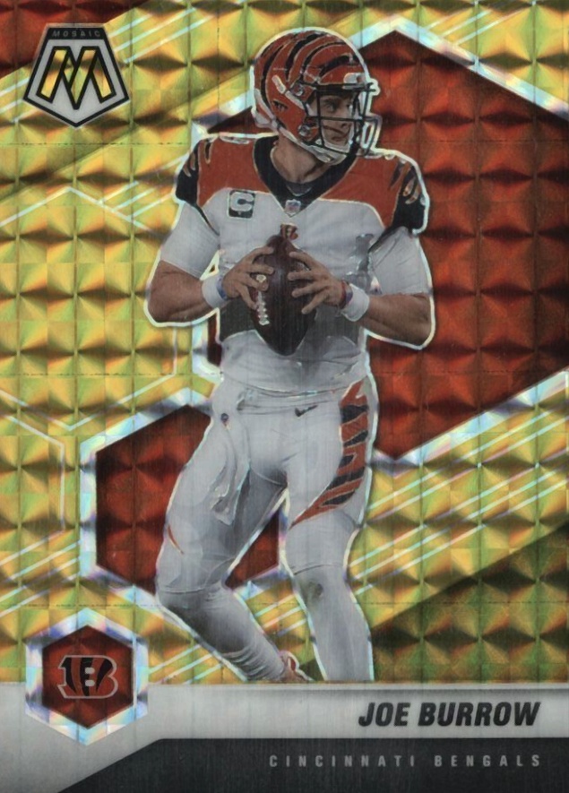 2021 Panini Mosaic Joe Burrow #47 Football Card