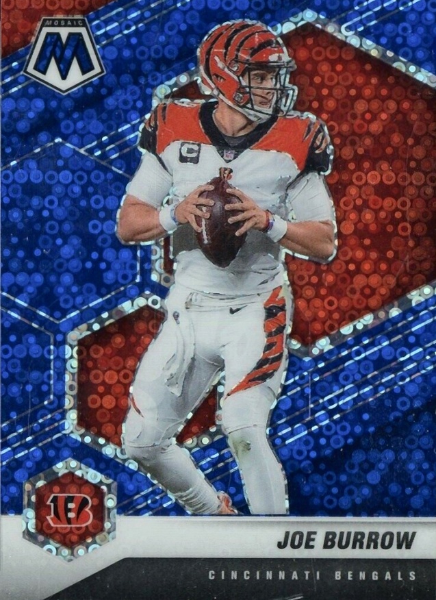 2021 Panini Mosaic Joe Burrow #47 Football Card