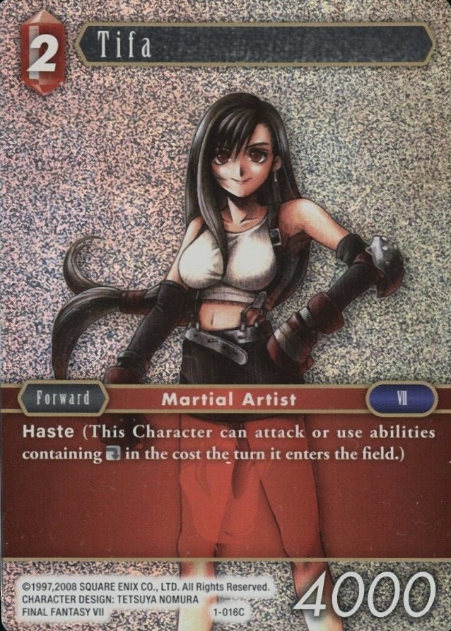 2016 Final Fantasy Opus I Tifa #16C TCG Card