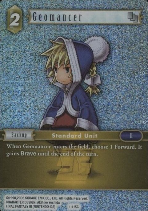 2016 Final Fantasy Opus I Geomancer #115C TCG Card