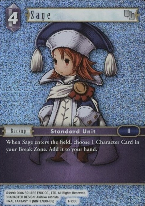 2016 Final Fantasy Opus I Sage #133C TCG Card