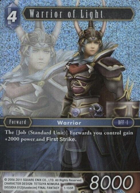 2016 Final Fantasy Opus I Warrior of Light #155R TCG Card