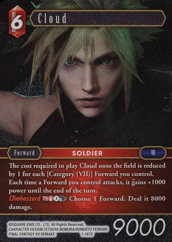 2016 Final Fantasy Opus I Cloud #187S TCG Card