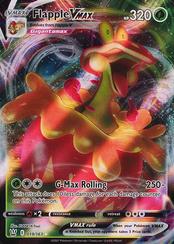 2021 Pokemon Sword & Shield Battle Styles Flapple #019 TCG Card