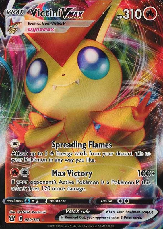 2021 Pokemon Sword & Shield Battle Styles Victini #022 TCG Card