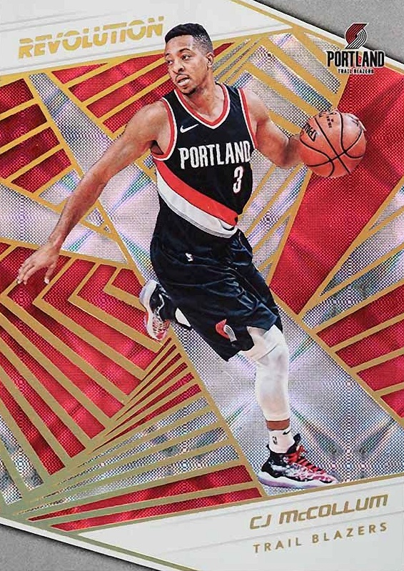 2018 Panini Revolution C.J. McCollum #95 Basketball Card