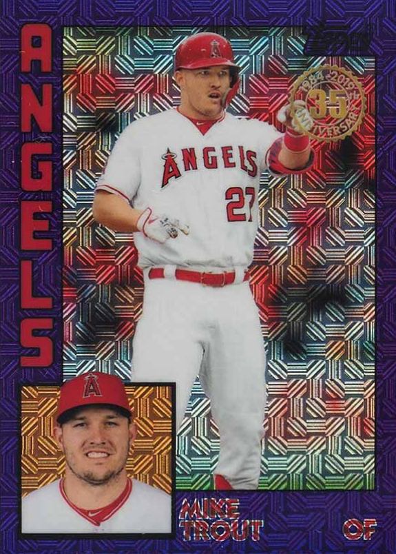 2019 Topps Silver Pack 1984 Chrome Promo  Mike Trout #1 Baseball Card