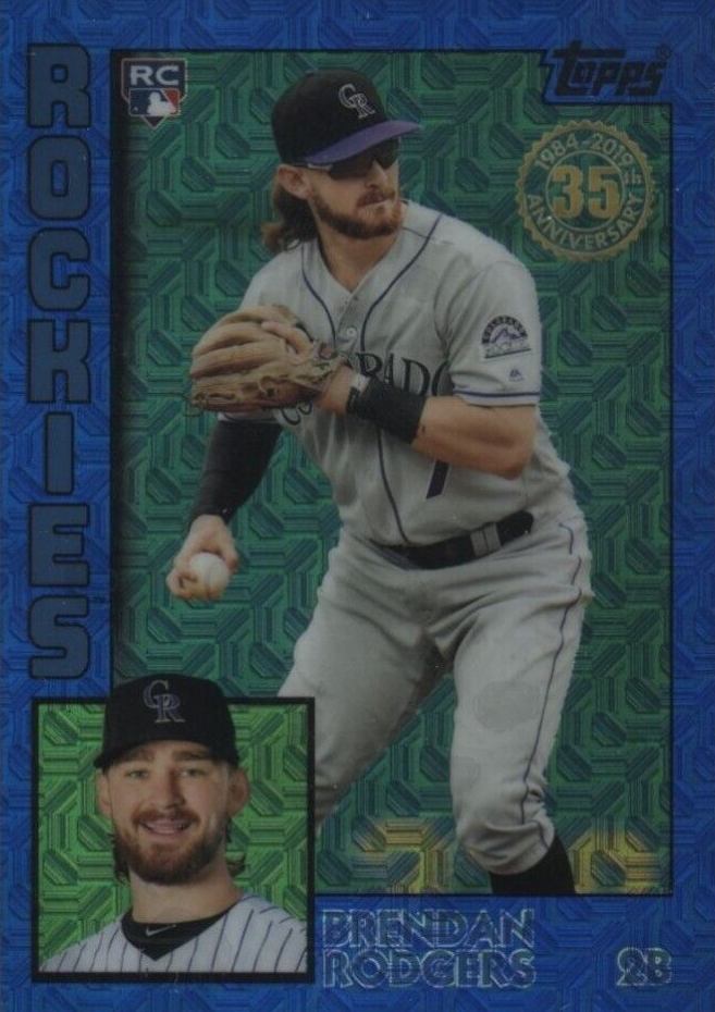 2019 Topps Silver Pack 1984 Chrome Promo  Brendan Rodgers #16 Baseball Card