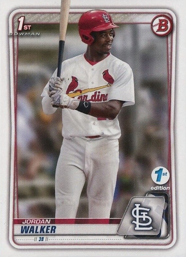 2020 Bowman Draft 1st Edition Jordan Walker #BD57 Baseball Card