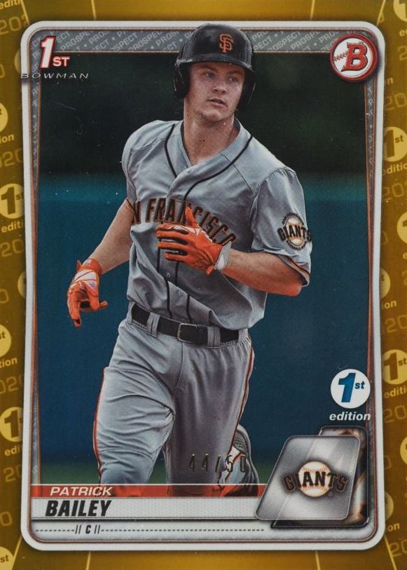 2020 Bowman Draft 1st Edition Patrick Bailey #BD146 Baseball Card