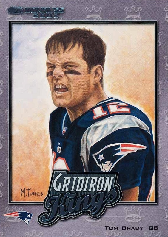 2002 Donruss Gridiron Kings Tom Brady #GK-5 Football Card