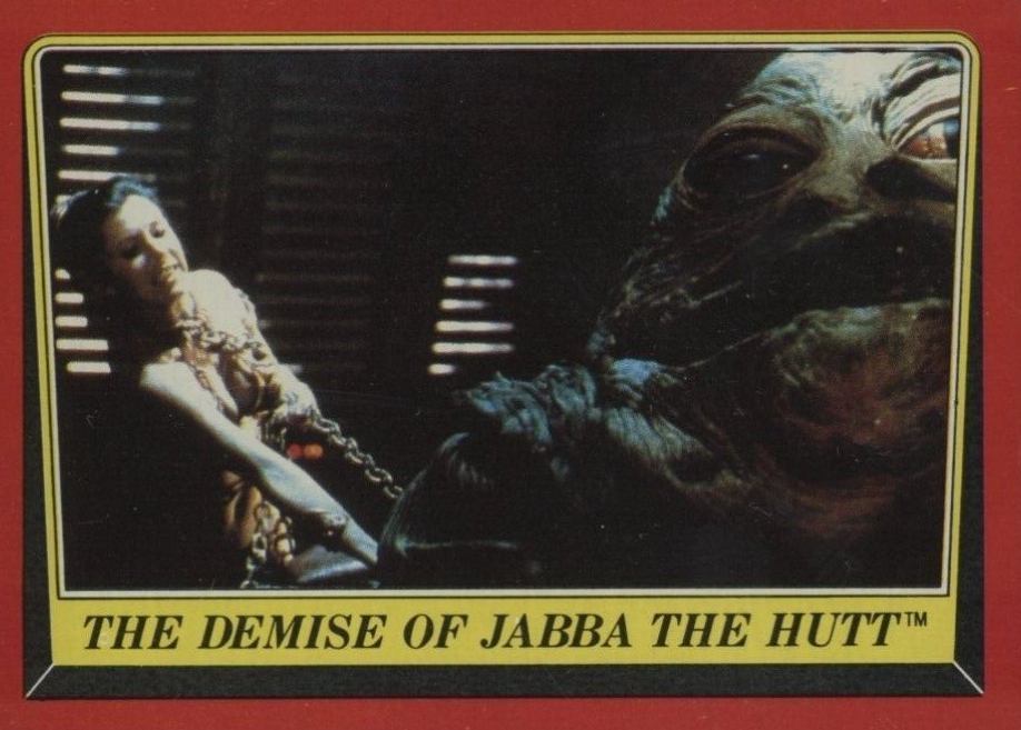 1983 Star Wars Return of the Jedi The Demise of Jabba the Hutt #46 Non-Sports Card