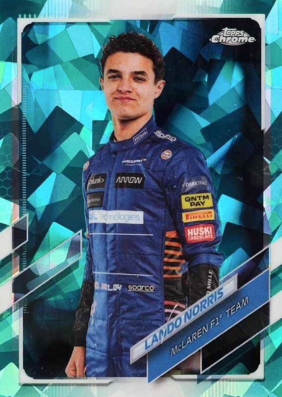 2021  Topps Chrome Formula 1 Sapphire Edition Lando Norris #6 Other Sports Card