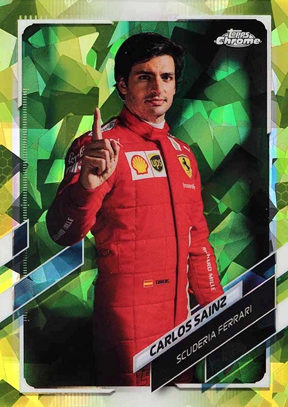 2021  Topps Chrome Formula 1 Sapphire Edition Carlos Sainz #12 Other Sports Card