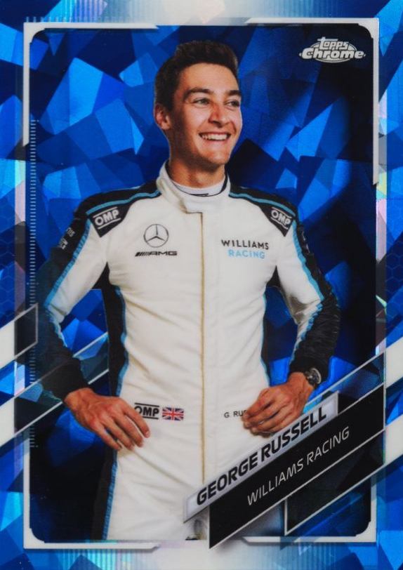 2021  Topps Chrome Formula 1 Sapphire Edition George Russell #19 Other Sports Card