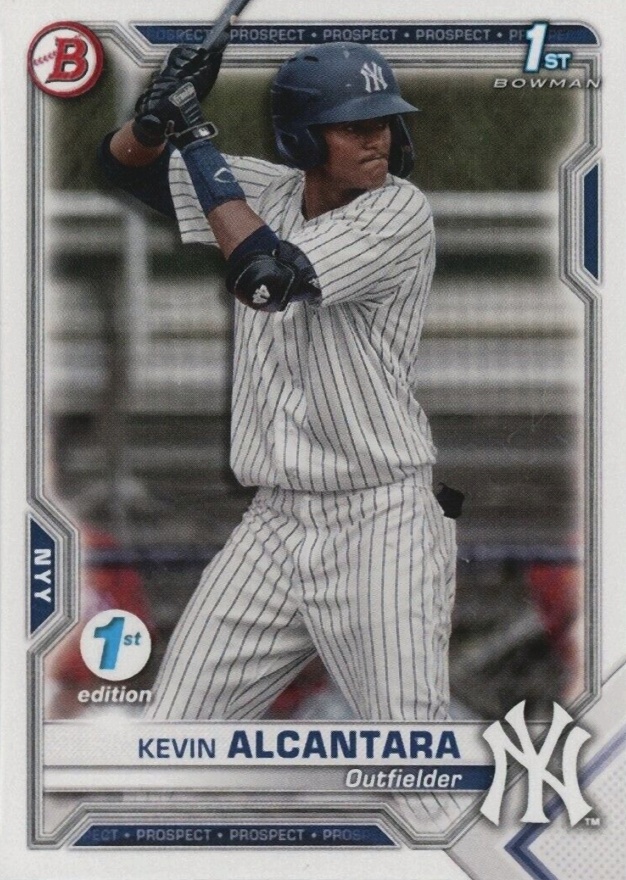 2021 Bowman 1st Edition Kevin Alcantara #BFE97 Baseball Card