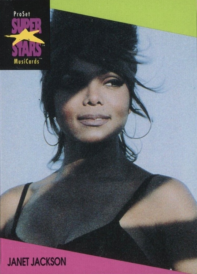 1991 Proset Superstars Musicards Janet Jackson #60 Non-Sports Card