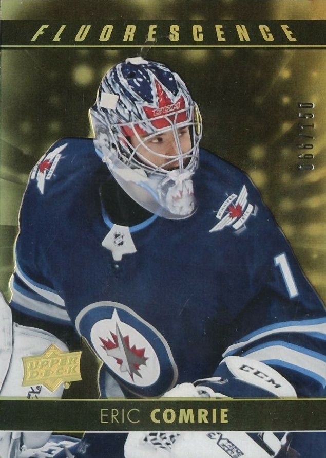 2017 Upper Deck Fluorescence Eric Comrie #F-47 Hockey Card