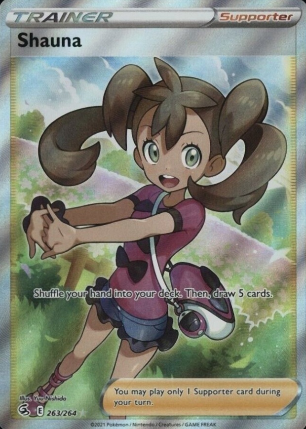 2021 Pokemon Sword & Shield Fusion Strike Full Art/Shauna #263 TCG Card