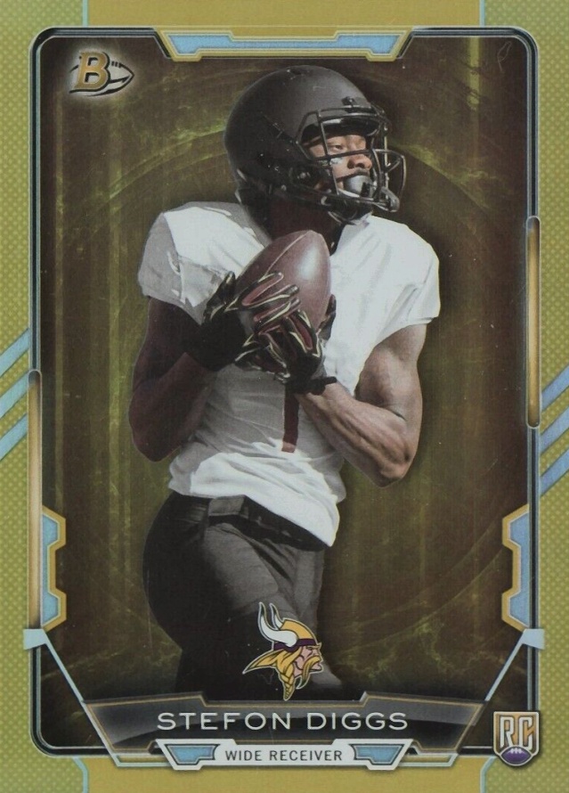 2015 Bowman Rookies Stefon Diggs #50 Football Card