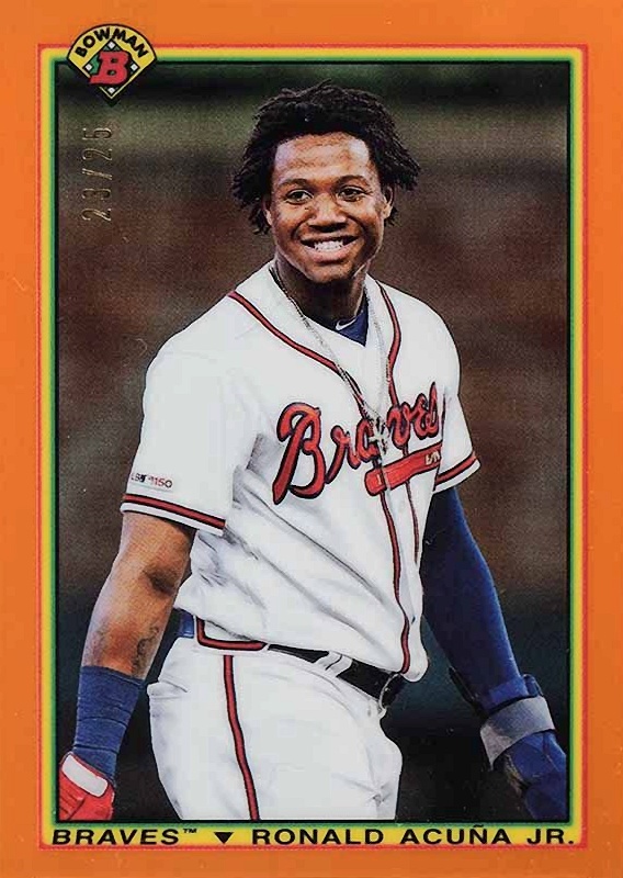 2020 Bowman Chrome 1990 Bowman Ronald Acuna Jr. #90BRAJ Baseball Card