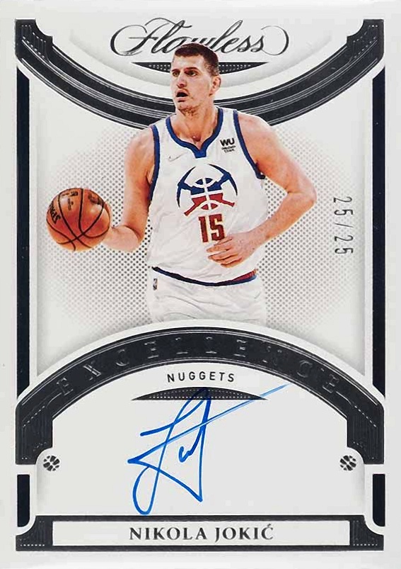 2020 Panini Flawless Excellence Signatures Nikola Jokic #EXSJOK Basketball Card