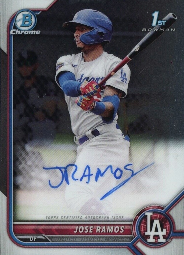 2022 Bowman Chrome Prospect Autographs Jose Ramos #CPAJRS Baseball Card
