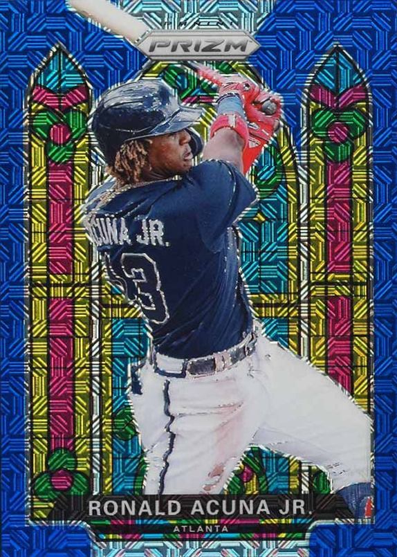 2021 Panini Prizm Stained Glass Ronald Acuna Jr. #SG-4 Baseball Card