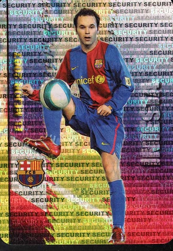 2007 Mundi Cromo Las Fichas de La Liga Andres Iniesta #54 Soccer Card