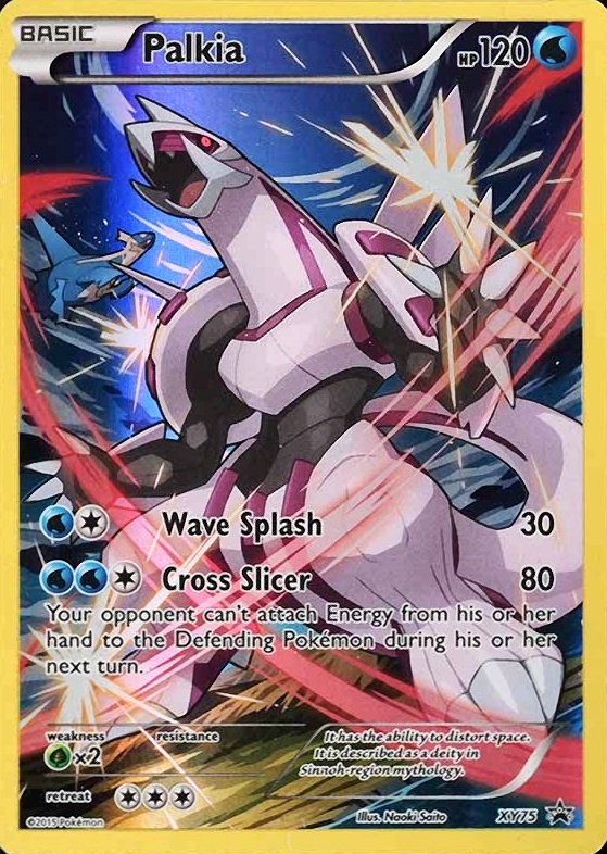 2015 Pokemon XY Black Star Promos Full Art/Palkia #XY75 TCG Card