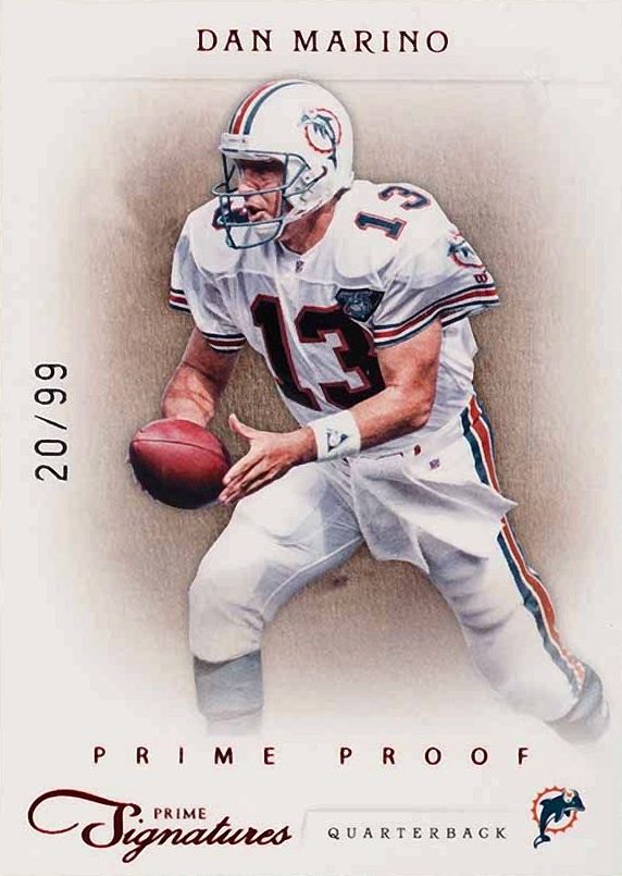 2011 Panini Prime Signatures Dan Marino #39 Football Card