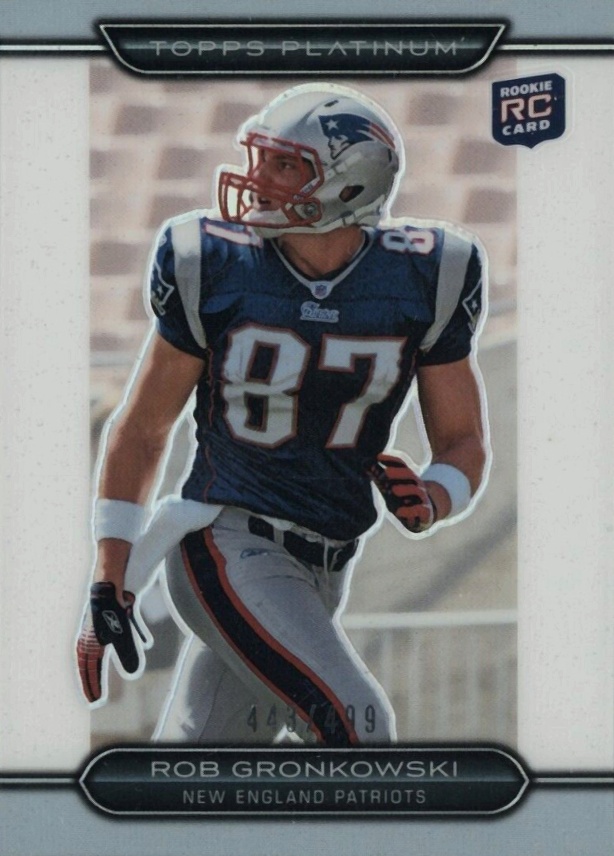 2010 Topps Platinum Rob Gronkowski #122 Football Card