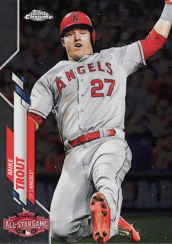 2020 Topps Chrome Update Mike Trout #U69 Baseball Card