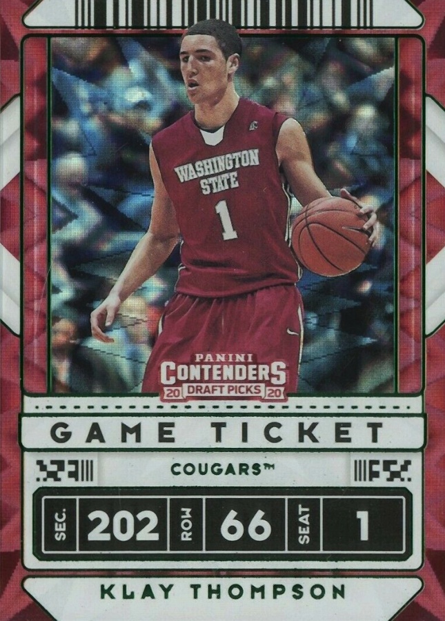 2020 Panini Contenders Draft Picks Klay Thompson #6 Basketball Card