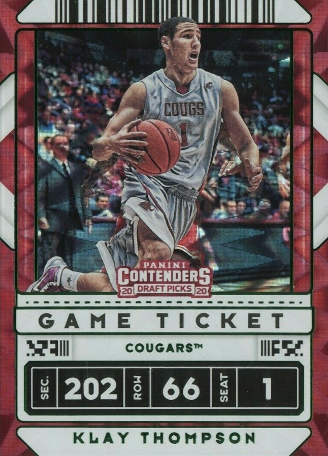 2020 Panini Contenders Draft Picks Klay Thompson #6V Basketball Card