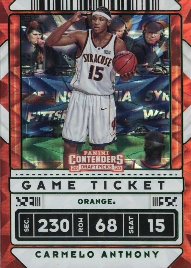 2020 Panini Contenders Draft Picks Carmelo Anthony #42 Basketball Card