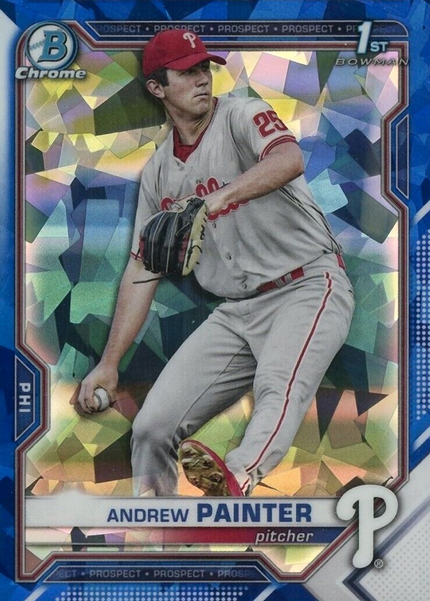 2021 Bowman Draft Chrome Sapphire Edition Andrew Painter #BDC10 Baseball Card