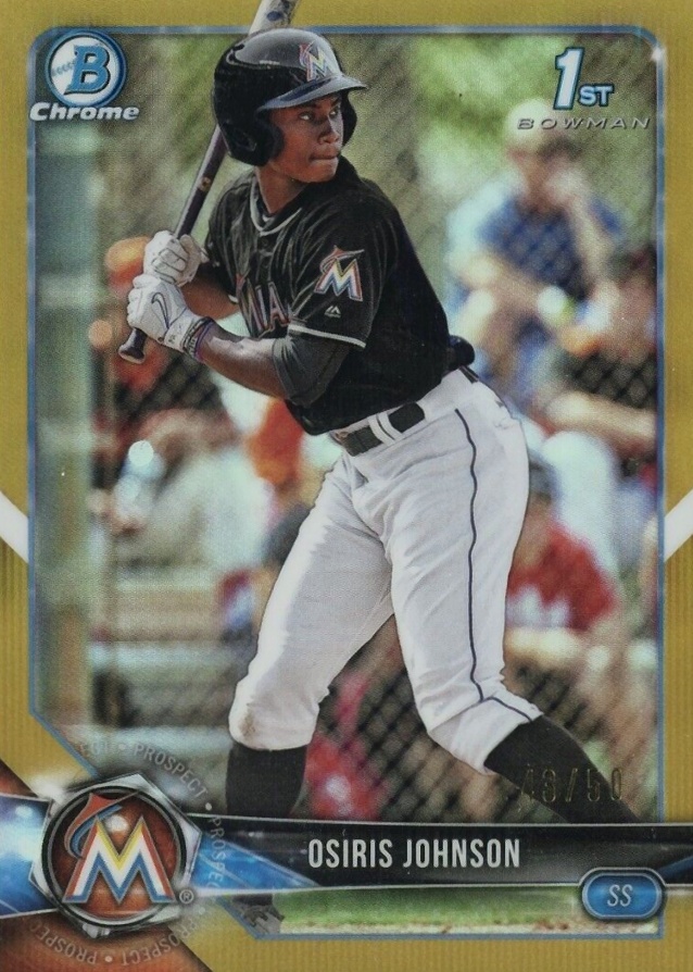 2018 Bowman Draft Osiris Johnson #BDC103 Baseball Card