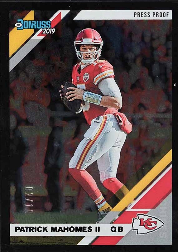 2019 Panini Donruss Patrick Mahomes II #1 Football Card